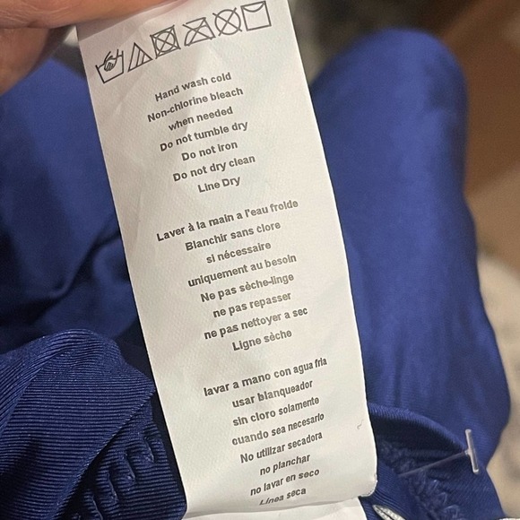 New Trina Turk Ultramarine Plunge Wrap Front One Piece Swimsuit Women's Size 4 - Picture 5 of 12